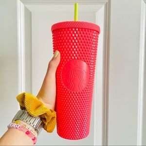 🍉NEW🍉 Starbucks Dragon Fruit Studded Tumbler